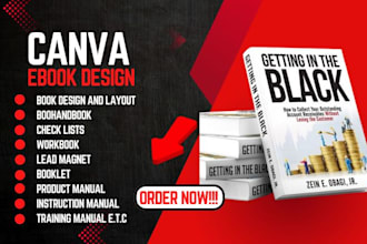 do canva ebook design, canva workbook, lead magnet, ebook layout and formatting