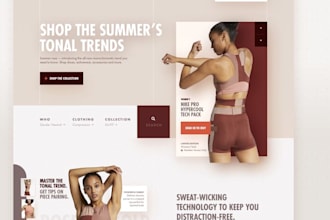 design activewear website fashion website sneakers store streetwear website