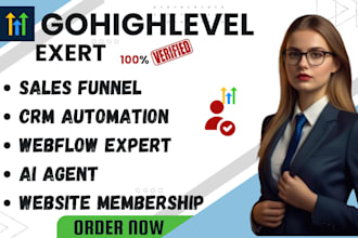 setup gohighlevel CRM automation, expert, ai agent ghl, gohighlevel sales funnel