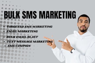 send bulk SMS marketing, SMS campaign, text message marketing, email marketing