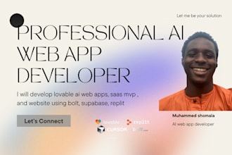 develop replit, lovable ai, cursor ai web apps and rork ai mobile app