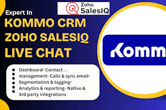 setup kommo CRM zoho salesiq chatbot ai pipelines automation apps integration