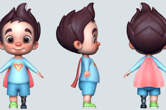 create 2d cartoon character designs illustrations 2d cartoon mascot 2d animation