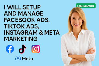 manage facebook shop, tiktok shop, instagram marketing, meta pixel ads campaign