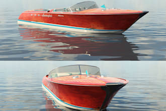 model 3d ship, yacht, boat, warship, starship 3d rendering vessel 3d printing