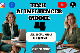 create tech ai realistic influencer model, instagram onlyfans fanvue facebook