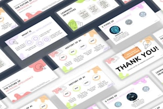 design educational presentations on technology and ai topics