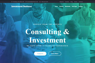 build squarespace investment website accounting insurance credit repair website