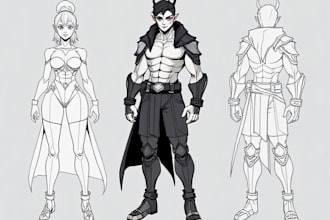 sketch any character in any way