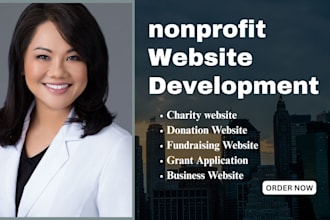 create website on wix wordpress for non profit charity 501c3 bylaws ngo donation