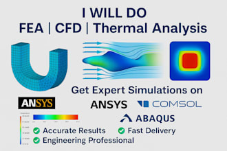 do fea cfd and thermal analysis on ansys comsol or abaqus