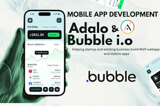 bubble app, bubble io mvp web app, bubble io saas website app developer
