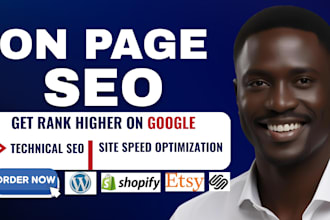 do on page seo technical optimization on wordpress shopify for google ranking