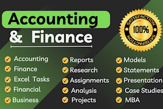 write accounting finance assignments, essays, apa papers, and research summaries