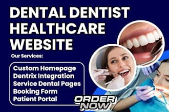 design dental healthcare family dentist cosmetic implant teeth wordpress website