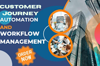 setup customer journey automation workflow mgt close streak zoho basecamp CRM