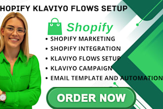 design shopify klaviyo email marketing mailchimp campaign automation email flows