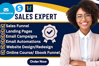 create fix systeme io landing page gohighlevel sales funnel getresponse campaign