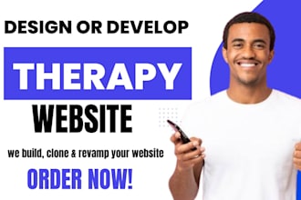 create therapy website, counseling website, health website