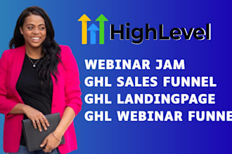 do gohighlevel sales funnel ghl webinar funnel ghl webinar jam ghl landingpage