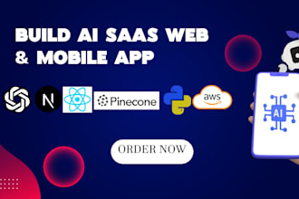 create ai websites, ai saas apps, chatbots, and ai agents