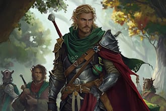 illustrate your d and d character portrait