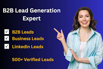 generate  b2b leads and linkedin business leads and ecommerce leads