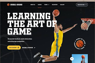 design squarespace football website soccer academy basketball gaming website