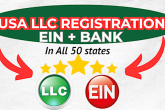 register US llc open llc with ein US bank non US residents open wyoming llc