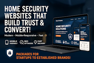 design home security website home security shopify home security landing page