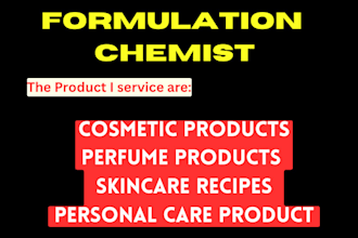 develop custom cosmetic formulations or unique perfume blends for your brand
