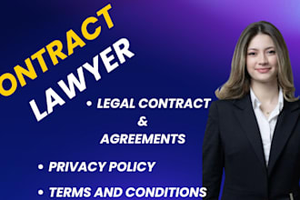write legal contracts, agreements, nda, terms, conditions, privacy policy