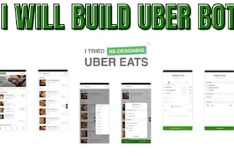build uber bot, zifty bot, doordash bot, instarcart bot, grabber bot, spark bot
