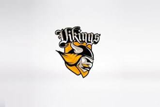 design forest grove vikings baseball logo