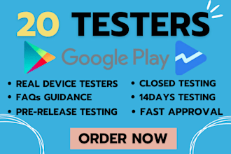 12 tester 20 testers for android app closed testing app via google play console