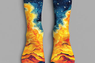 make a unique socks design