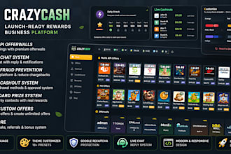 develop a custom rewards and offerwall website