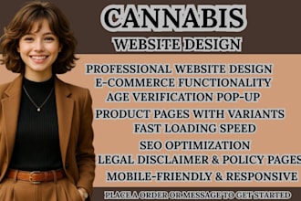 cbd website shopify store website  cannabis website hemp website