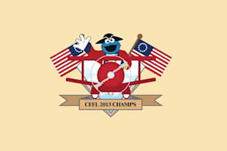 design fun playful fantasy sports team logo