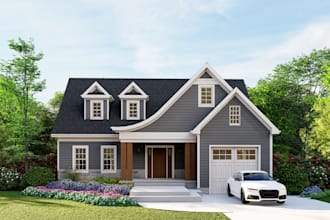 create realistic 3d exterior renderings for your house