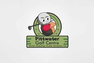 create unique winning mini golf logo