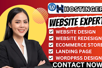 build hostinger website wordpress website redesign hostinger website design