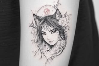 do manga anime tattoo design for you