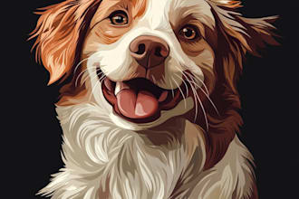 draw illustration animal pet cartoon portrait