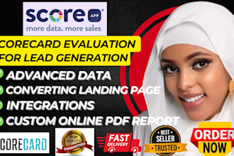 design a custom scoreapp lead gen quiz, scorecard, report with dashboard design