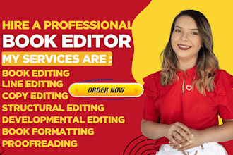 proofread and edit, format memoir, fiction, nonfiction developmental book editor