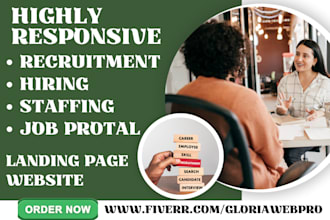 design recruitment agency website hiring staffing job portal recruiting website