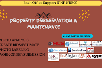 do back office support work order processing