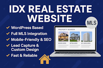 design your real estate website in wordpress idx mls integration