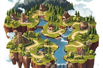 draw high quality vector or isometric map